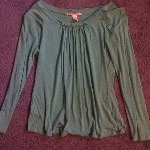 Teal, long sleeve shirt
